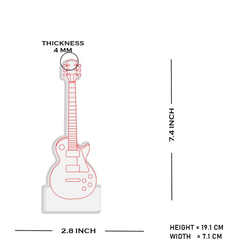 Guitar Design Night Lamp